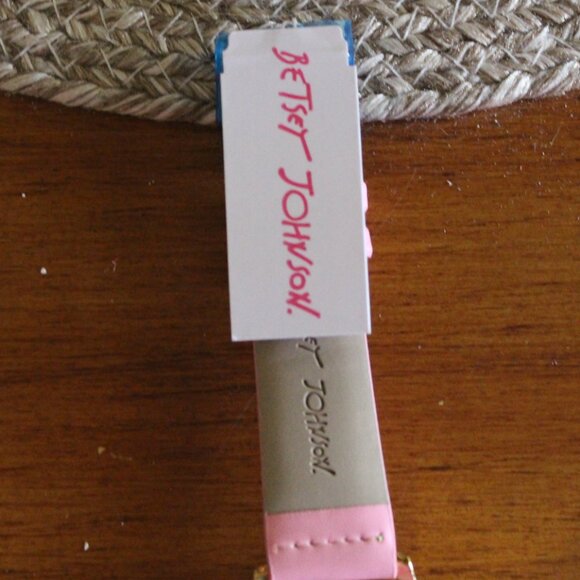BRAND NEW AUTHENTIC BETSEY JOHNSON EMBROIDERED CATCHES WRISTWATCH, CUTE/FUN! main image 6